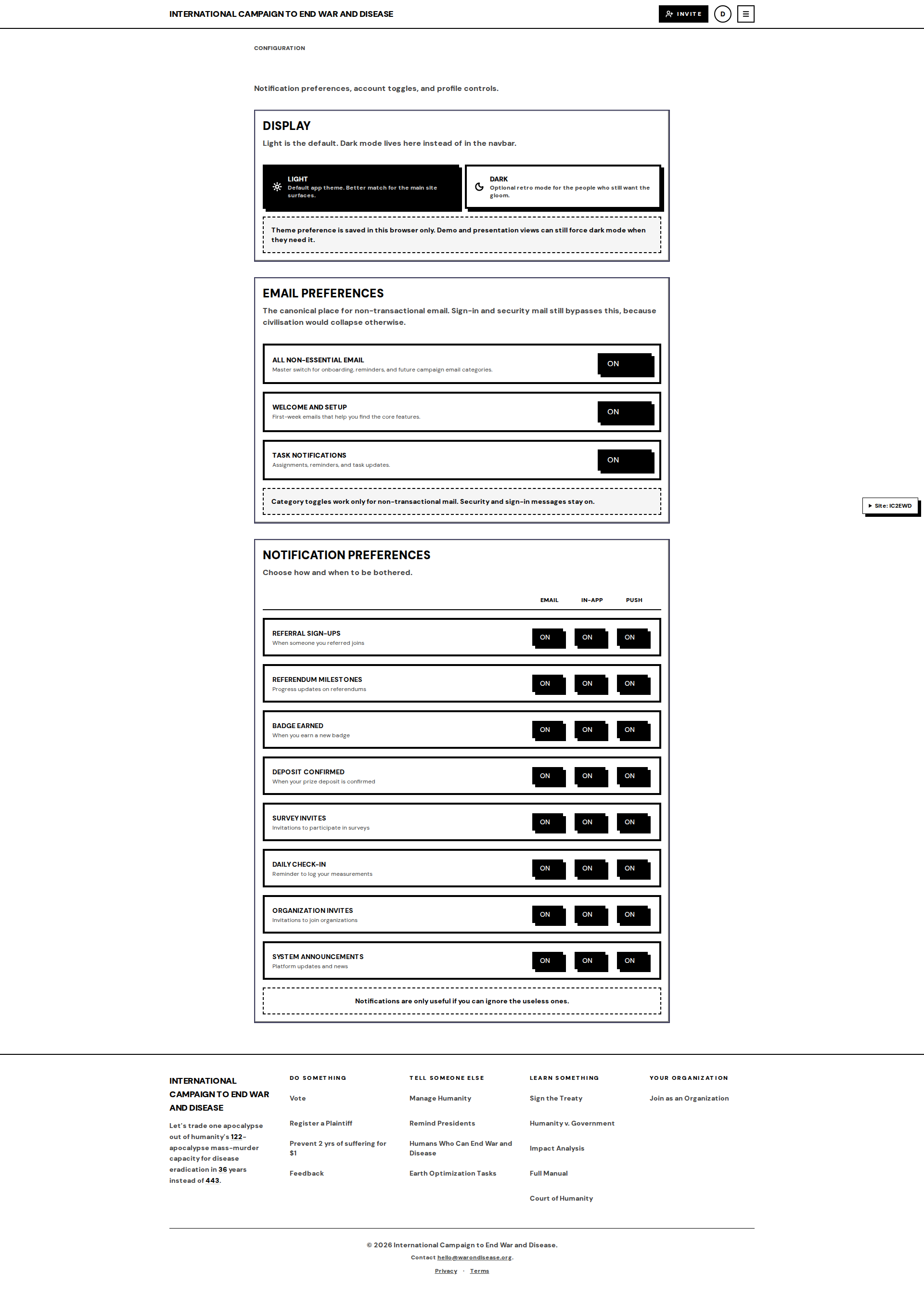 settings default Before: main