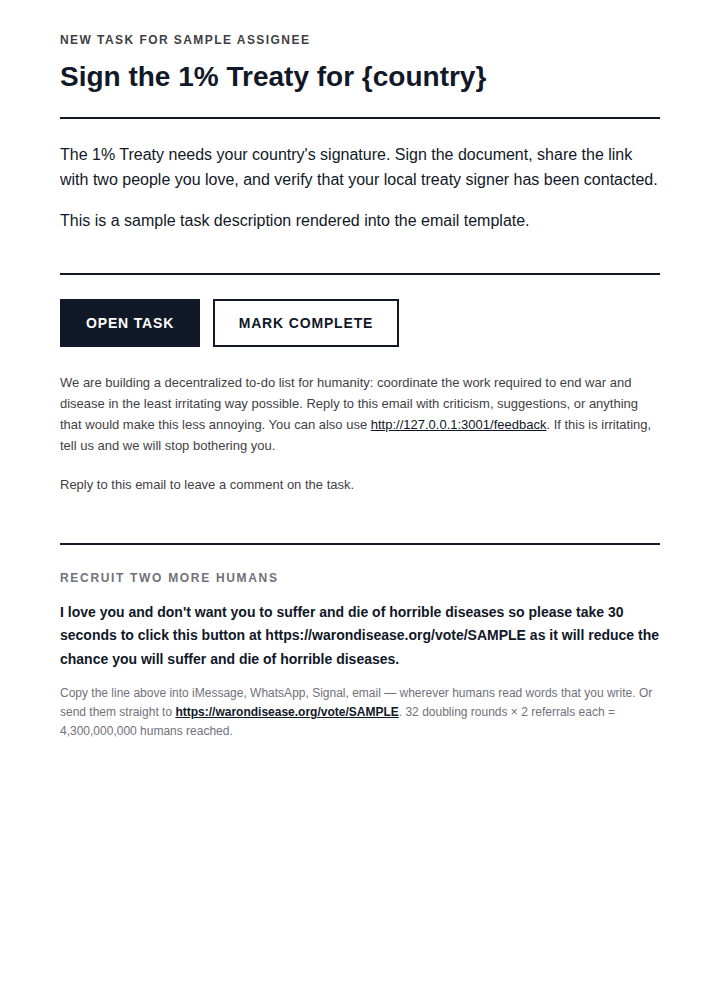 email-task-assignment default Before: main