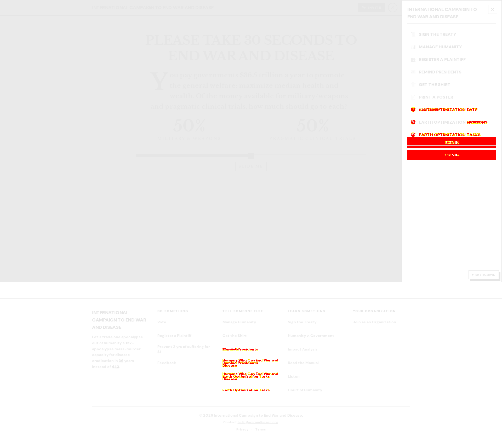 side-menu default diff overlay